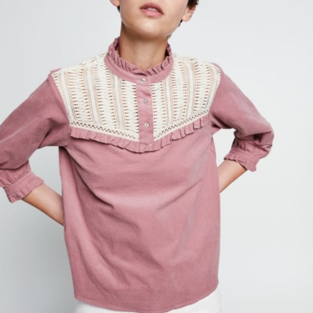 Adorable Zara Corduroy Blouse